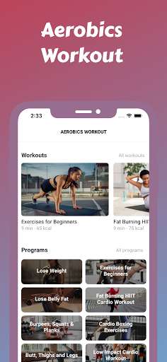 Run android online APK Aerobics Workout at Home - Cardio Fat Burn from MyAndroid or emulate Aerobics Workout at Home - Cardio Fat Burn using MyAndroid