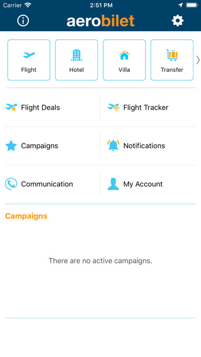 Emulate iPhone app Aerobilet - Flights, Hotels using MyAndroid