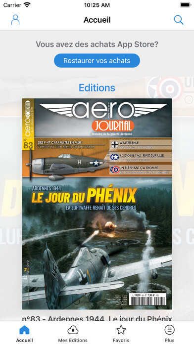 Emulate iPhone app Aerojournal Magazine using MyAndroid