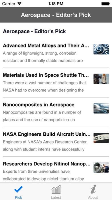 Emulate iPhone app Aerospace by AZoNetwork using MyAndroid Emulate iPhone app Aerospace by AZoNetwork using MyAndroid