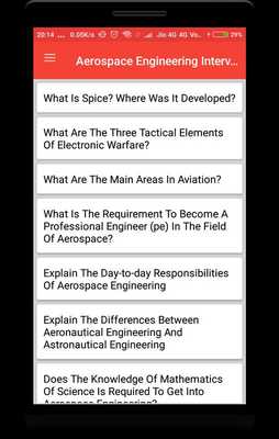 Emulate Android APK Aerospace Engineering Interview Question Emulate Android APK Aerospace Engineering Interview Question