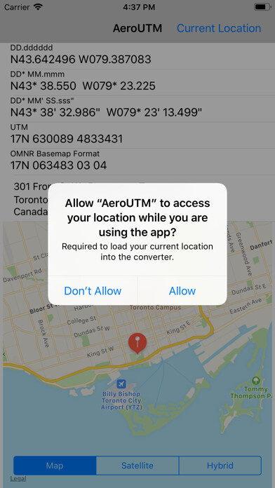 Emulate iPhone app AeroUTM using MyAndroid