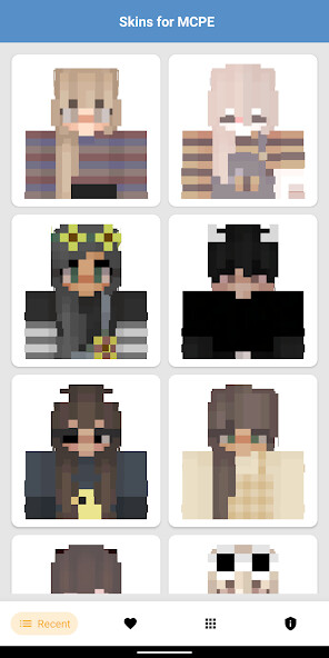 Run android online APK Aesthetic Skins for Minecraft from MyAndroid or emulate Aesthetic Skins for Minecraft using MyAndroid