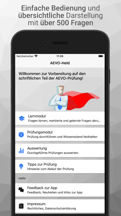 Emulate iPhone app AEVO-Held Prüfungsvorbereitung using MyAndroid Emulate iPhone app AEVO-Held Prüfungsvorbereitung using MyAndroid