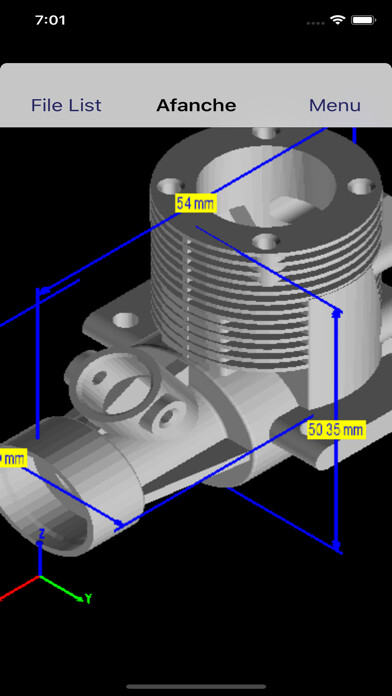 Emulate iPhone app Afanche 3D STEP Viewer Phone using MyAndroid Emulate iPhone app Afanche 3D STEP Viewer Phone using MyAndroid