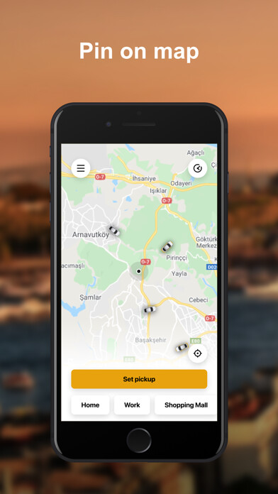 Emulate iPhone app Afandem Taxi - Passenger using MyAndroid