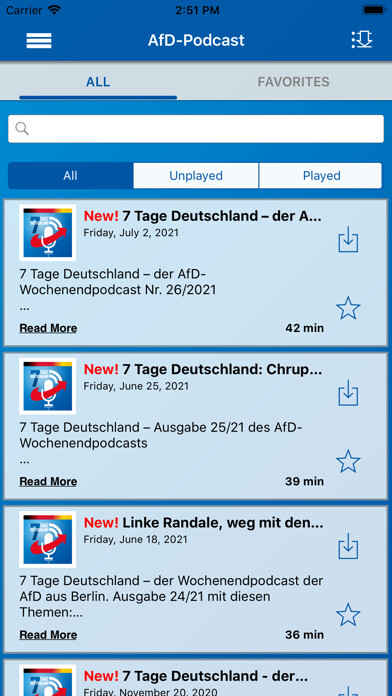 Emulate iPhone app AfD-Podcast using MyAndroid Emulate iPhone app AfD-Podcast using MyAndroid