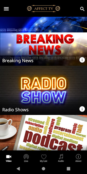 Run android online APK Affect TV App from MyAndroid or emulate Affect TV App using MyAndroid Run android online APK Affect TV App from MyAndroid or emulate Affect TV App using MyAndroid