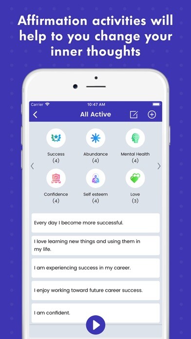 Emulate iPhone app Affirmations - Self Motivation using MyAndroid Emulate iPhone app Affirmations - Self Motivation using MyAndroid