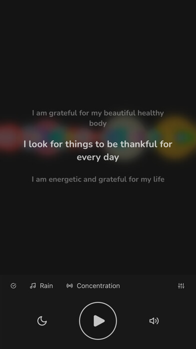 Emulate iPhone app Affirmation Studio using MyAndroid