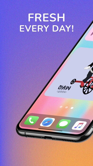 Emulate iPhone app Affirmation Widgets using MyAndroid