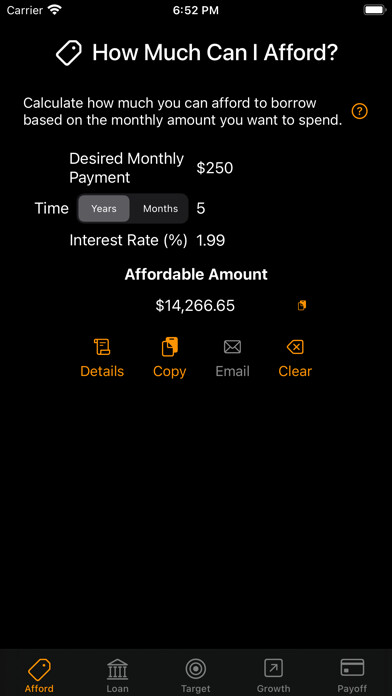 Emulate iPhone app Affordability Calculator Etc using MyAndroid Emulate iPhone app Affordability Calculator Etc using MyAndroid