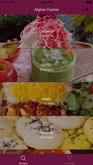 Emulate iPhone app Afghan Cuisine using MyAndroid Emulate iPhone app Afghan Cuisine using MyAndroid