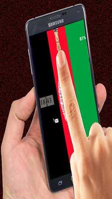 Emulate Android APK Afghan Flag Zipper Screen Lock