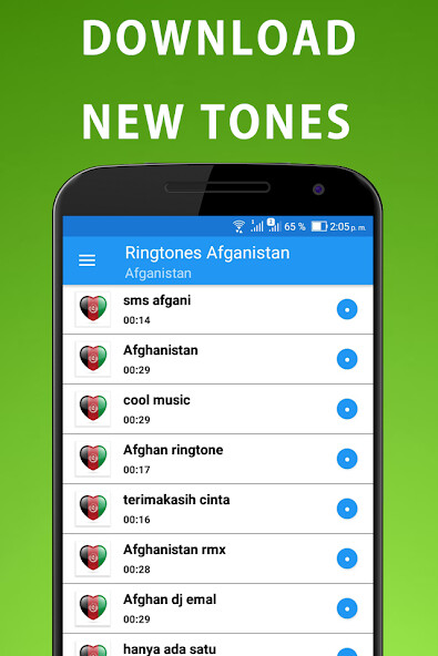 Run android online APK Afghanistan Ringtones from MyAndroid or emulate Afghanistan Ringtones using MyAndroid