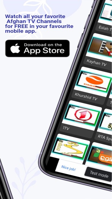 Emulate iPhone app Afghan TV Channels using MyAndroid