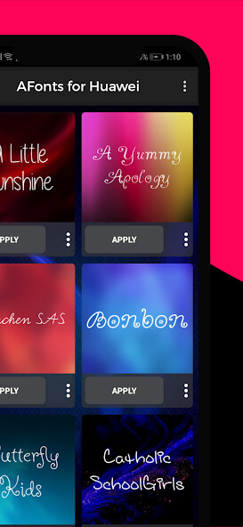 Run android online APK AFonts for Huawei from MyAndroid or emulate AFonts for Huawei using MyAndroid Run android online APK AFonts for Huawei from MyAndroid or emulate AFonts for Huawei using MyAndroid