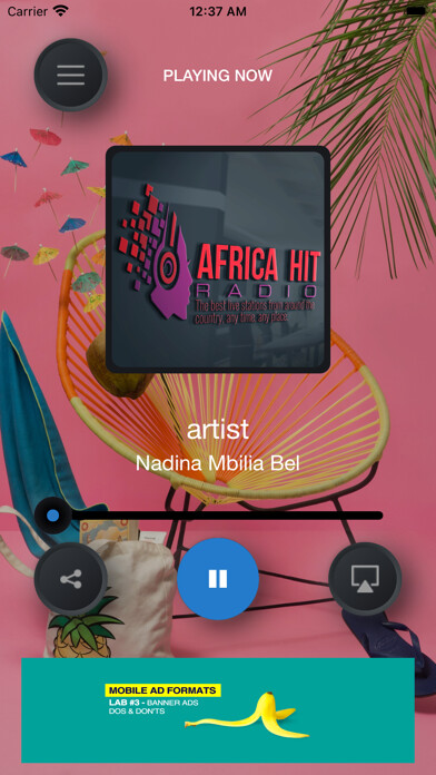 Emulate iPhone app Africa Hit Radio using MyAndroid Emulate iPhone app Africa Hit Radio using MyAndroid