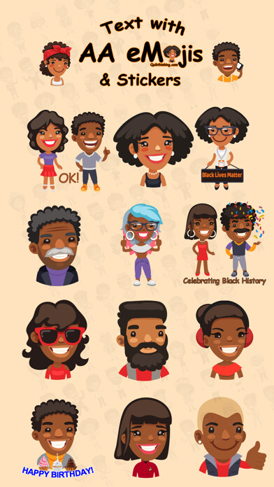 Emulate iPhone app African American AAeMojis using MyAndroid Emulate iPhone app African American AAeMojis using MyAndroid