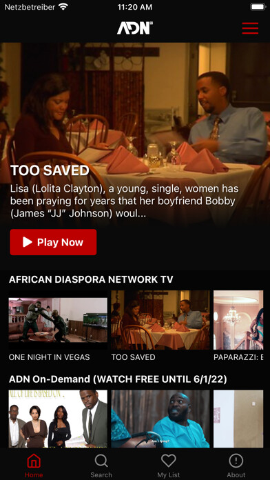 Emulate iPhone app AFRICAN DIASPORA NETWORK TV using MyAndroid Emulate iPhone app AFRICAN DIASPORA NETWORK TV using MyAndroid