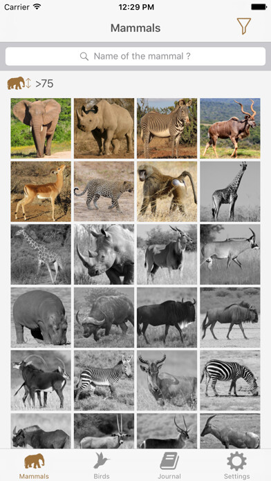 Emulate iPhone app African Safariguide Lite using MyAndroid