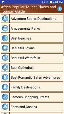 Emulate Android APK Africa Popular Tourist Places and Tourism Guide Emulate Android APK Africa Popular Tourist Places and Tourism Guide