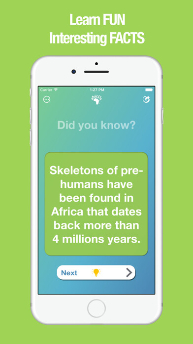 Emulate iPhone app africUs - Fun Facts & Quotes using MyAndroid Emulate iPhone app africUs - Fun Facts & Quotes using MyAndroid