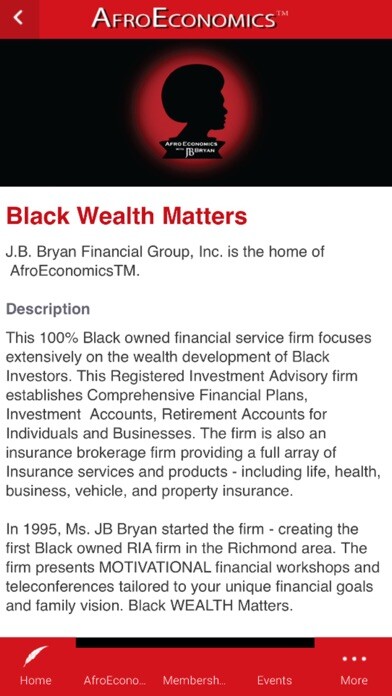 Emulate iPhone app AfroEconomics using MyAndroid
