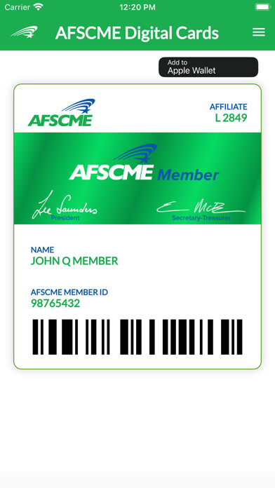 Emulate iPhone app AFSCME eCards using MyAndroid Emulate iPhone app AFSCME eCards using MyAndroid