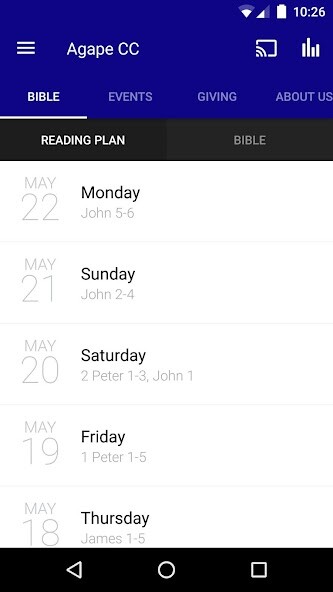 Emulate iPhone app Agape Community Church, Ca using MyAndroid Emulate iPhone app Agape Community Church, Ca using MyAndroid