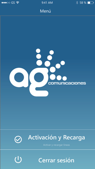 Emulate iPhone app AG Comunicaciones using MyAndroid