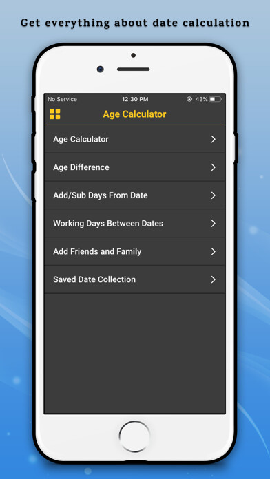 Emulate iPhone app Age Calculator and Manager using MyAndroid Emulate iPhone app Age Calculator and Manager using MyAndroid