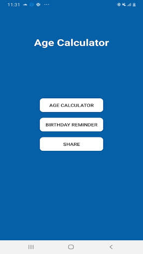 Run android online APK Age Calculator: Birthday reminder (Days, Months) from MyAndroid or emulate Age Calculator: Birthday reminder (Days, Months) using MyAndroid Run android online APK Age Calculator: Birthday reminder (Days, Months) from MyAndroid or emulate Age Calculator: Birthday reminder (Days, Months) using MyAndroid