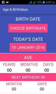 Emulate Android APK Age Calculator Bithdays Emulate Android APK Age Calculator Bithdays