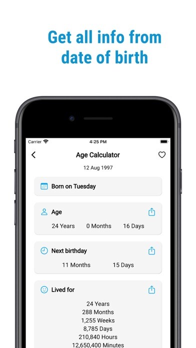 Run android online APK Age Calculator - How old I am? from MyAndroid or emulate Age Calculator - How old I am? using MyAndroid