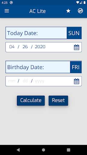 Run android online APK Age Calculator Lite ~ Birthday Calculator from MyAndroid or emulate Age Calculator Lite ~ Birthday Calculator using MyAndroid Run android online APK Age Calculator Lite ~ Birthday Calculator from MyAndroid or emulate Age Calculator Lite ~ Birthday Calculator using MyAndroid