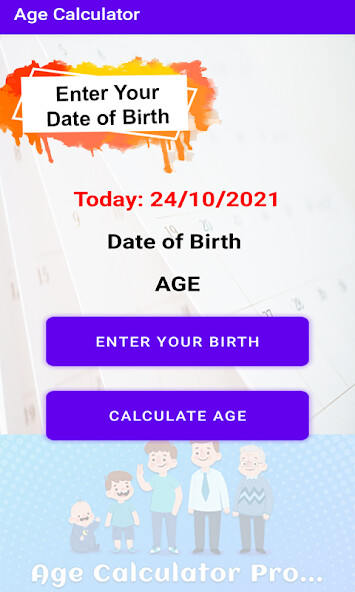 Run android online APK Age Calculator Offline App from MyAndroid or emulate Age Calculator Offline App using MyAndroid