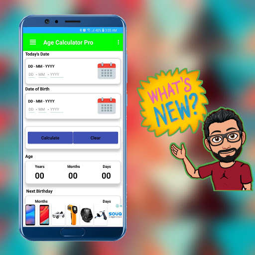 Run android online APK Age Calculator Pro - Birthday Party Calculation from MyAndroid or emulate Age Calculator Pro - Birthday Party Calculation using MyAndroid Run android online APK Age Calculator Pro - Birthday Party Calculation from MyAndroid or emulate Age Calculator Pro - Birthday Party Calculation using MyAndroid