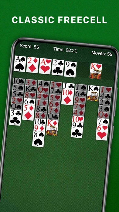 Emulate iPhone app AGED Freecell Solitaire using MyAndroid