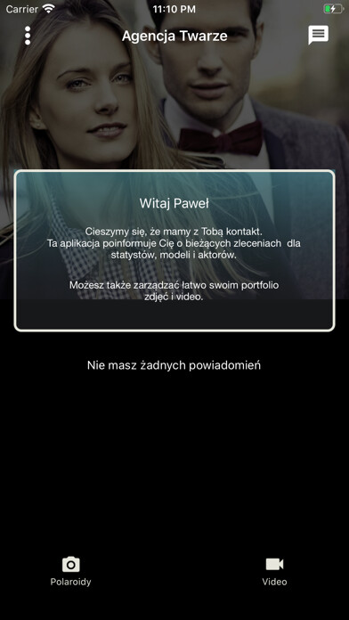 Emulate iPhone app Agencja Twarze using MyAndroid Emulate iPhone app Agencja Twarze using MyAndroid