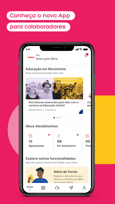Emulate iPhone app Agenda Conquista Colaborador using MyAndroid