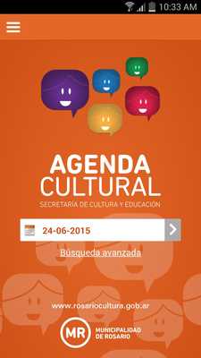 Emulate Android APK Agenda Cultural de Rosario