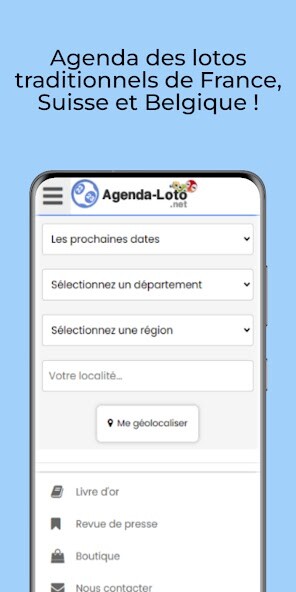 Run android online APK Agenda des lotos from MyAndroid or emulate Agenda des lotos using MyAndroid