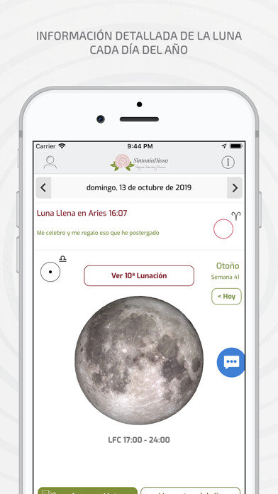 Emulate iPhone app Agenda Lunar using MyAndroid