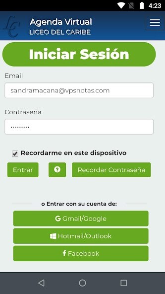 Run android online APK Agenda Virtual from MyAndroid or emulate Agenda Virtual using MyAndroid