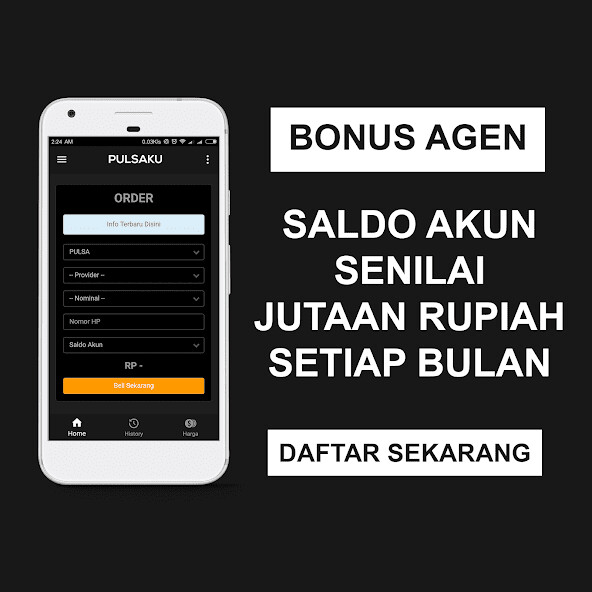 Run android online APK Agen Pulsa Termurah - Pulsaku from MyAndroid or emulate Agen Pulsa Termurah - Pulsaku using MyAndroid