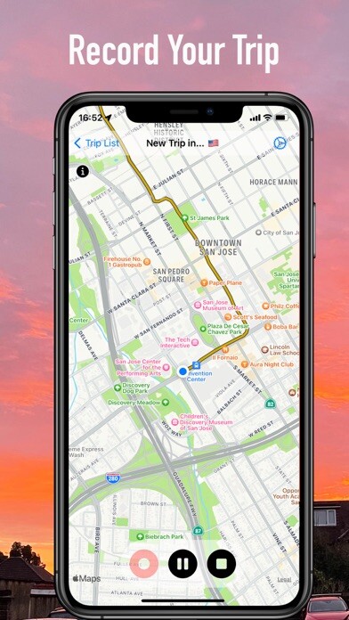 Emulate iPhone app aGeoTracker using MyAndroid