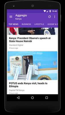 Emulate Android APK Aggregio: Kenya News Reader