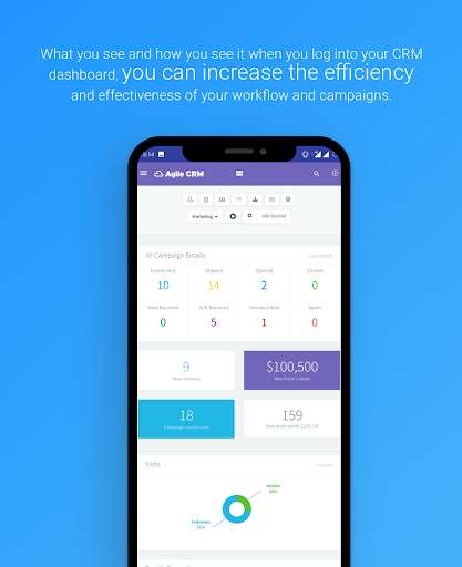 Run android online APK Agile CRM - Sales & Marketing from MyAndroid or emulate Agile CRM - Sales & Marketing using MyAndroid
