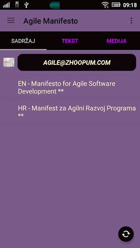 Run android online APK Agile Manifesto from MyAndroid or emulate Agile Manifesto using MyAndroid